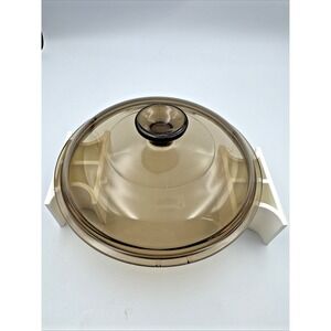 Pyrex  Visions 8 1/4" Replacement Lid for 2.5 Qt Amber Sauce Pan V25C